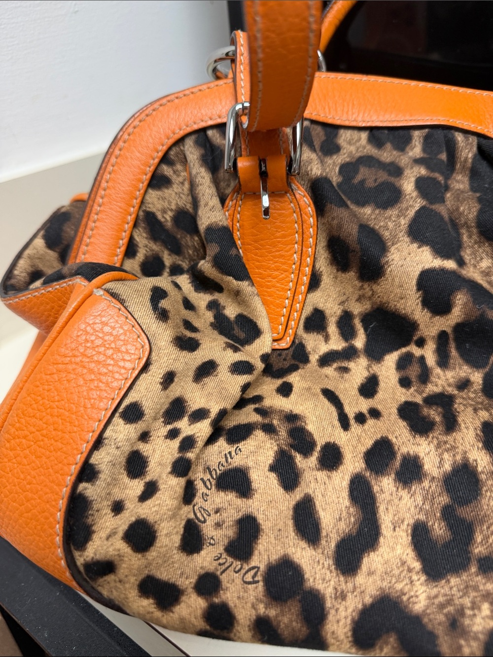 Dolce & Gabbana Orange Leopard Handbag - Picture 13 of 15